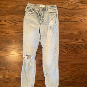 Abercrombie Curve Love High Rise Mom Jeans